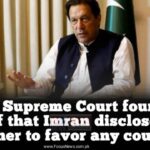 The Supreme Court found no proof that Imran disclosed the cipher to favor any country.