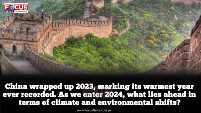 China wrapped up 2023, marking its warmest year ever recorded. As we enter 2024, what lies ahead in terms of climate and environmental shifts?