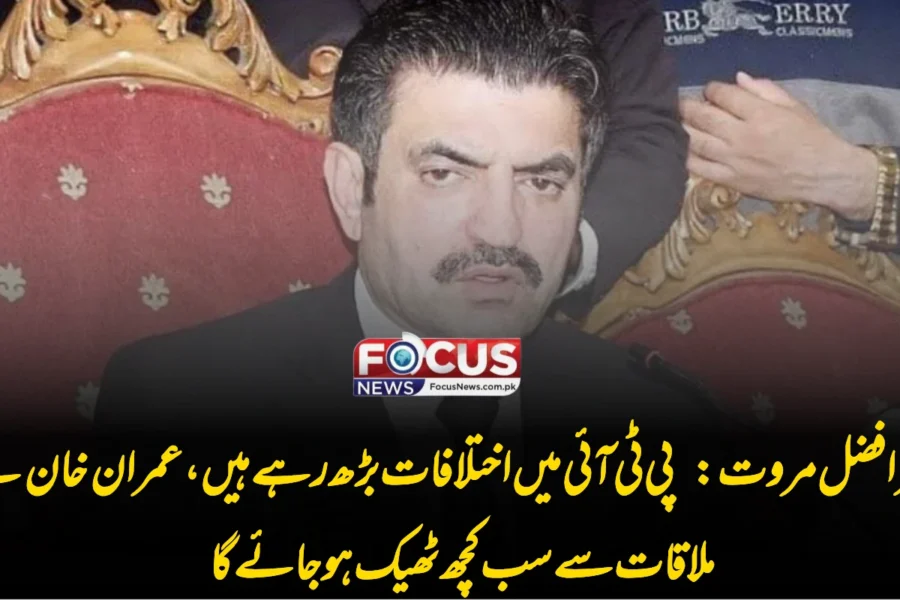 شیر افضل مروت: پی ٹی آئی میں اختلافات بڑھ رہے ہیں، عمران خان سے ملاقات سے سب کچھ ٹھیک ہو جائے گا