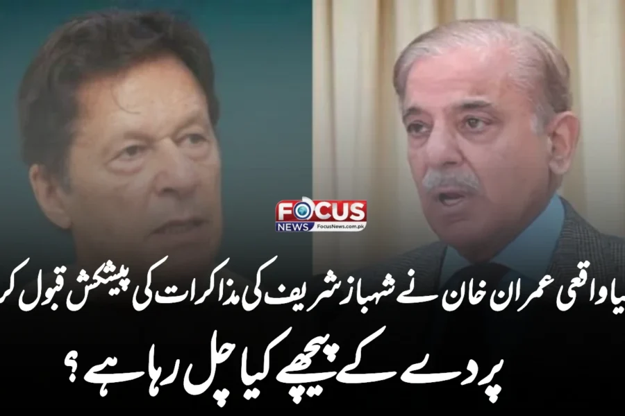 کیا واقعی عمران خان نے شہباز شریف کی مذاکرات کی پیشکش قبول کرلی؟ پردے کے پیچھے کیا چل رہا ہے؟