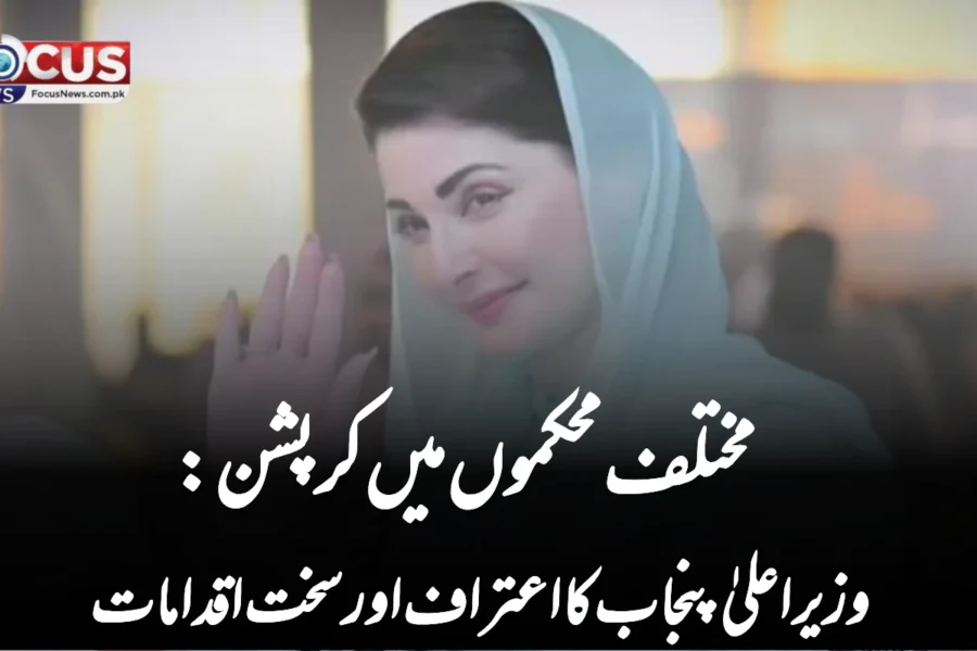 مختلف محکموں میں کرپشن: وزیراعلیٰ پنجاب کا اعتراف اور سخت اقدامات