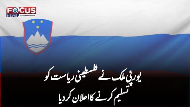یورپی ملک نے فلسطینی ریاست کو تسلیم کرنے کا اعلان کر دیا