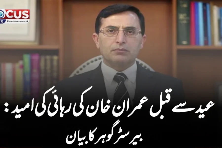 عید سے قبل عمران خان کی رہائی کی امید: بیرسٹر گوہر کا بیان