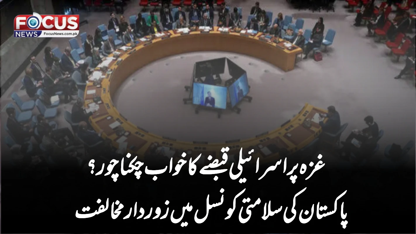 غزہ پر اسرائیلی قبضے کا خواب چکناچور؟ پاکستان کی سلامتی کونسل میں زوردار مخالفت