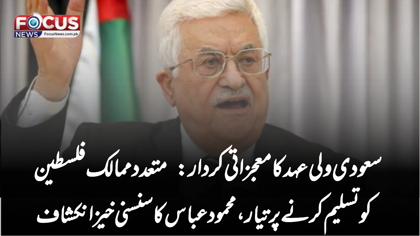 سعودی ولی عہد کا معجزاتی کردار: متعدد ممالک فلسطین کو تسلیم کرنے پر تیار، محمود عباس کا سنسنی خیز انکشاف