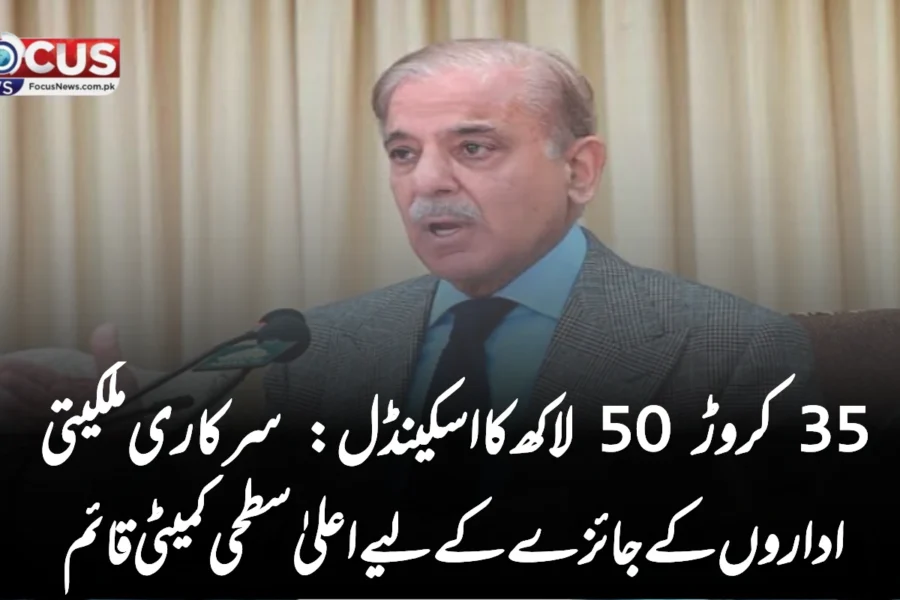 35 کروڑ 50 لاکھ کا اسکینڈل: سرکاری ملکیتی اداروں کے جائزے کے لیے اعلیٰ سطحی کمیٹی قائم