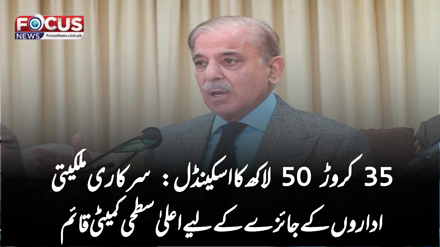 35 کروڑ 50 لاکھ کا اسکینڈل: سرکاری ملکیتی اداروں کے جائزے کے لیے اعلیٰ سطحی کمیٹی قائم