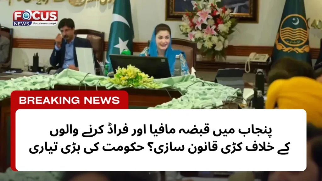 پنجاب میں قبضہ مافیا اور فراڈ کرنے والوں کے خلاف کڑی قانون سازی؟ حکومت کی بڑی تیاری