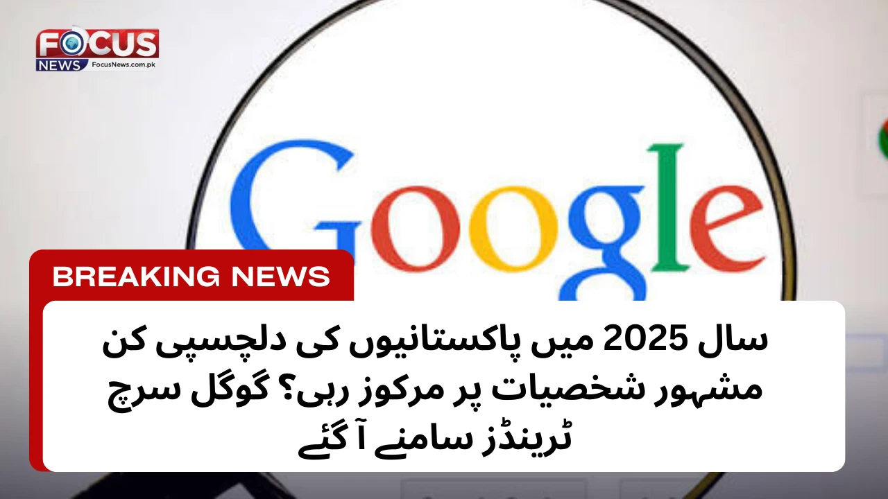 سال 2025 میں پاکستانیوں کی دلچسپی کن مشہور شخصیات پر مرکوز رہی؟ گوگل سرچ ٹرینڈز سامنے آ گئے
