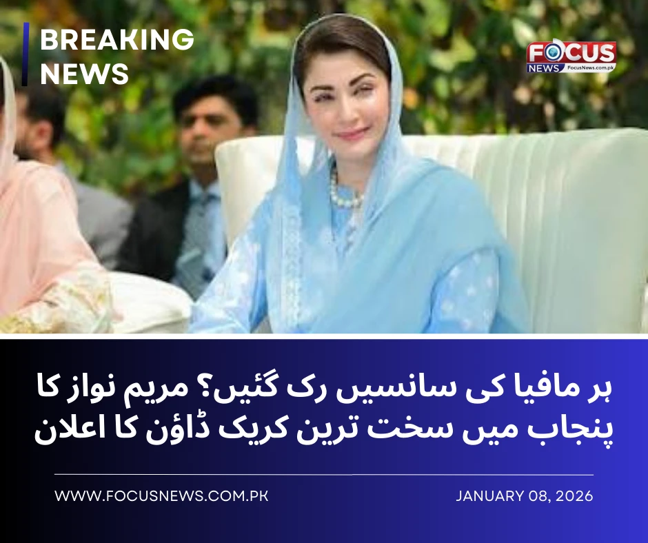 Punjab Cracks Down on Mafias as Maryam Nawaz Issues Strong Warning